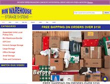 Tablet Screenshot of binwarehouse.com